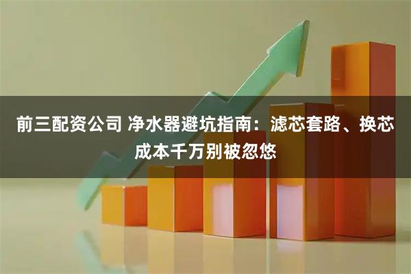 前三配资公司 净水器避坑指南：滤芯套路、换芯成本千万别被忽悠